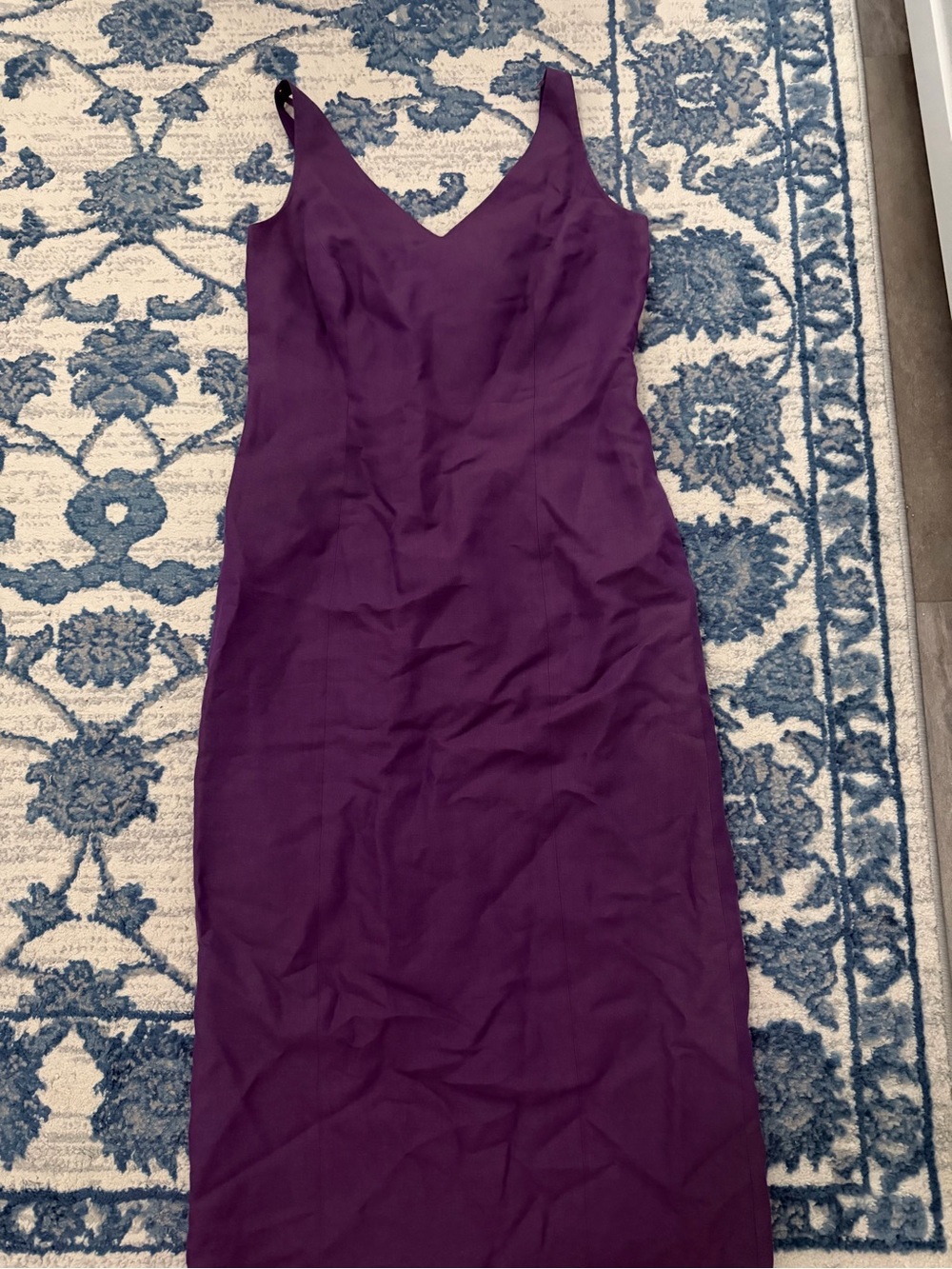 Talbots Plum V-Neck Maxi Dress